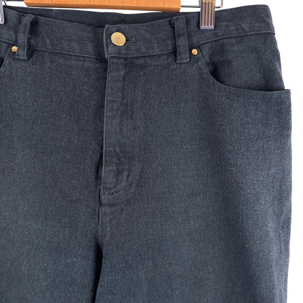 Lauren Jeans Co Ralph Lauren Jeans Womens 10 Black‎ High Rise Straight Leg Denim